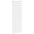 vidaXL Zebra roleta biela 75x200 cm šírka látky 70,9 cm polyester