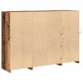 vidaXL LED komoda Staré drevo 142,5 x 37 x 100 cm Kompozitné drevo