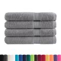 vidaXL Prémiové uteráky SOLUND 4 ks sivé 100x200 cm 600 g/m2