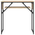 vidaXL Konzolový stolík s policou dub sonoma 75x30x75cm kompoz. drevo