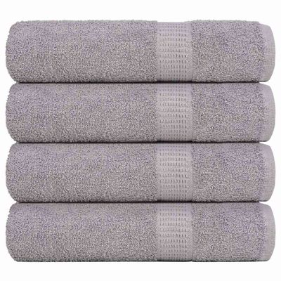 vidaXL Utierky na ruky FROGN 4 ks sivé 50x100 cm 360 g/m²