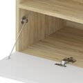vidaXL TV skrinky 2 ks s LED svetlami biela a dub sonoma 75x35x40 cm