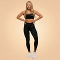 Dámske legíny Breeze Black - BeastPink, veľkosť XS, 75 % nylon, 25 % elastane