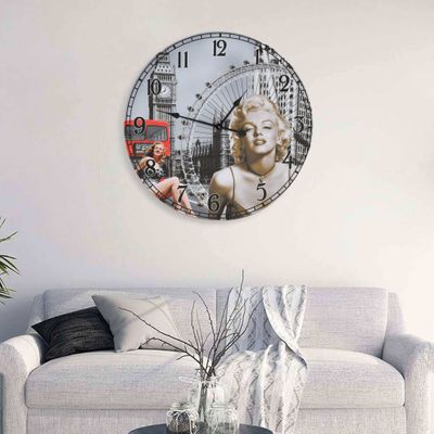 vidaXL Vintage nástenné hodiny 60 cm