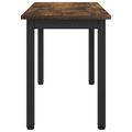 vidaXL lavička Dymová dub 80 x 35 x 45 cm Kompozitné drevo