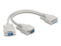 Adaptér Y kábel D-Sub9 1 x female na 2 x
