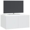 vidaXL Nástenná TV skrinka Biela 59,5 x 41 x 30 cm Kompozitné drevo