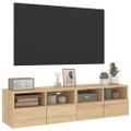 vidaXL TV nástenné skrinky 2 ks dub sonoma 60x30x30cm kompozitné drevo