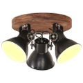 vidaXL Industriálna stropná lampa 25 W, čierna 42x27 cm E27