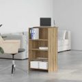 vidaXL Recepčný stôl dub artisan 55x50x103,5 cm kompozitné drevo
