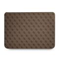 Puzdro Guess GUCS13G4GFBR 13" hnedé 4G veľké logo