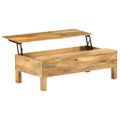vidaXL Konferenčný stolík z mangovníkového dreva 110x55x35 cm