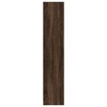 vidaXL Knižnica hnedý dub 57x28,5x141 cm kompozitné drevo