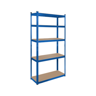 Kovový úložný regál Atos RB-1251BL 180x90x40 cm modrý