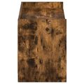 vidaXL Skriňa na topánky s úložiskom Dymový dub 100 x 39,5 x 51 cm