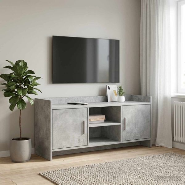 vidaXL TV skrinka 102 x 33 x 47 cm Betónovo sivá Kompozitné drevo