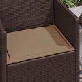 vidaXL Vankúše na sedenie 4 ks Polyester Sivohnedá 47 x 36 x 2 cm