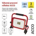LED reflektor EMOS ZS2833 ACCO nabíjateľný prenosný, 50W, studená biela