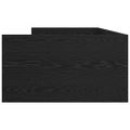 vidaXL Rám postele Čierny dub 100 x 200 cm Masívne borovicové drevo
