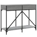 vidaXL Konzolový stolík sivý sonoma 100x39x78,5 cm kompozitné drevo