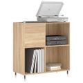 vidaXL Skrinka na platne dub sonoma 84,5x38x48 cm kompozitné drevo
