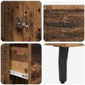 vidaXL Highboard Staré drevo 34,5 x 34 x 180 cm Kompozitné drevo