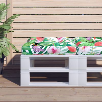 vidaXL Poduška na paletovú pohovku farebná 60x60x12 cm látka