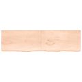 vidaXL Stolová doska 220x60x(2-4) cm neošetrený dubový masív