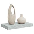 vidaXL Plávajúca nástenná polica, betónovo sivá 40x23x3,8 cm MDF