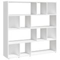 vidaXL Knižnica/deliaca stena biela 105x24x102 cm