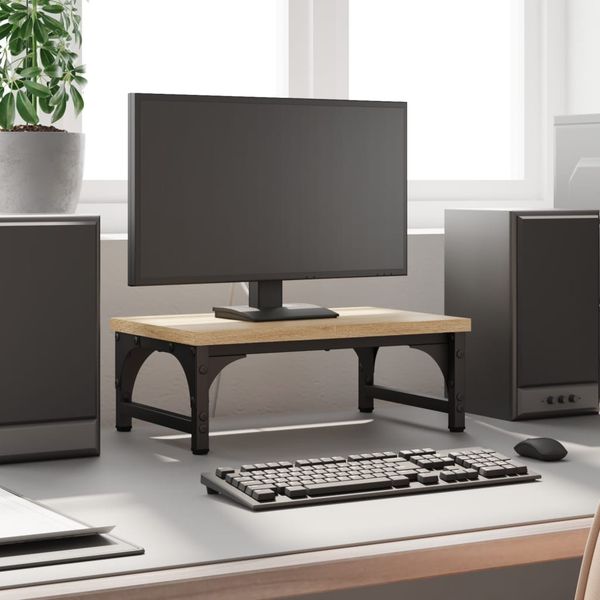 vidaXL Stojan na monitor dub sonoma 37x23x14 cm kompozitné drevo