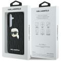Puzdro Karl Lagerfeld HC PU Monogram K. Head Pin pre Samsung Galaxy S25 čierne