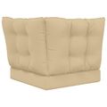 vidaXL Vankúš na vonkajšiu pohovku Polyester Béžová 50,5 x 50,5 cm