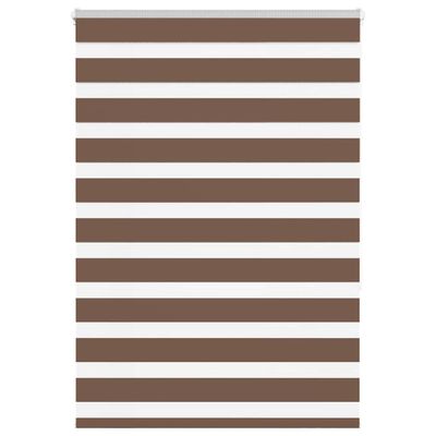 vidaXL Zebra roleta hnedá 105x150 cm šírka látky 100,9cm polyester