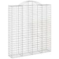 vidaXL Oblúkové gabionové koše 18 ks 200x50x220/240 cm pozinkované železo
