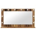 vidaXL Toaletné zrkadlo Staré drevo 100 x 55 x 18 cm Obdĺžnikový