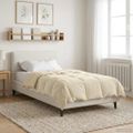 vidaXL Prikrývka na celý rok 135 x 220 cm 4 ročné obdobia Krémová