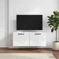 vidaXL Nástenná TV skrinka Biela 78,5 x 31 x 30 cm Kompozitné drevo