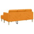 vidaXL Sada pohoviek 2 ks Tmavá žltá Polyester