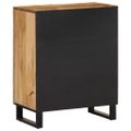 vidaXL Komoda 60x34x75 cm, surový mangový masív