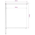 vidaXL Vonkajšia zatemňovacia roleta biela 65 (Š) x 140 (V) cm HDPE