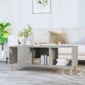 vidaXL Konferenčný stolík betónovo sivý 102x50x40 cm kompozitné drevo
