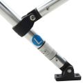 vidaXL Strieška Bimini s 4 oblúkmi a stenami 243x(185-198)x137 cm