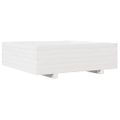vidaXL Záhradný kvetináč biely 80x80x26,5 cm masívna borovica