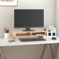 vidaXL Stojan na monitor 60x27x14 cm masívna borovica