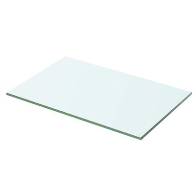 vidaXL Poličkový panel z priehľadného skla, 50x25 cm