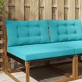 vidaXL Vankúš na vonkajšiu pohovku Polyester Tyrkysová 80 x 68,5 cm