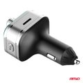 FM vysielač 1×USB-C microSD 12V 24V AMIO-04652