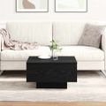 vidaXL Konferenčný stolík Čierny dub 55 x 55 x 31 cm