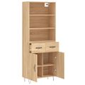 vidaXL Vysoká skrinka dub sonoma 69,5x34x180 cm spracované drevo